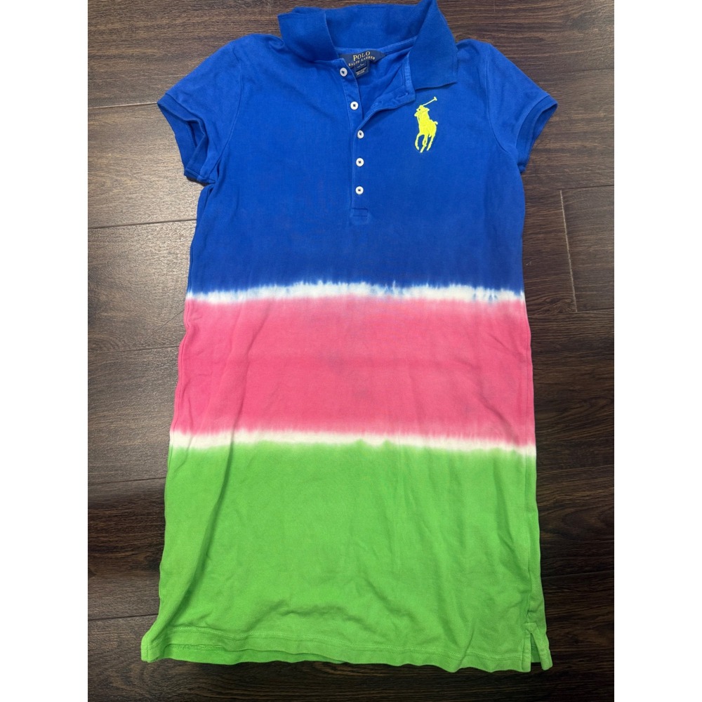 Polo Ralph Lauren Girls Tie-Dye Polo‎ Dress